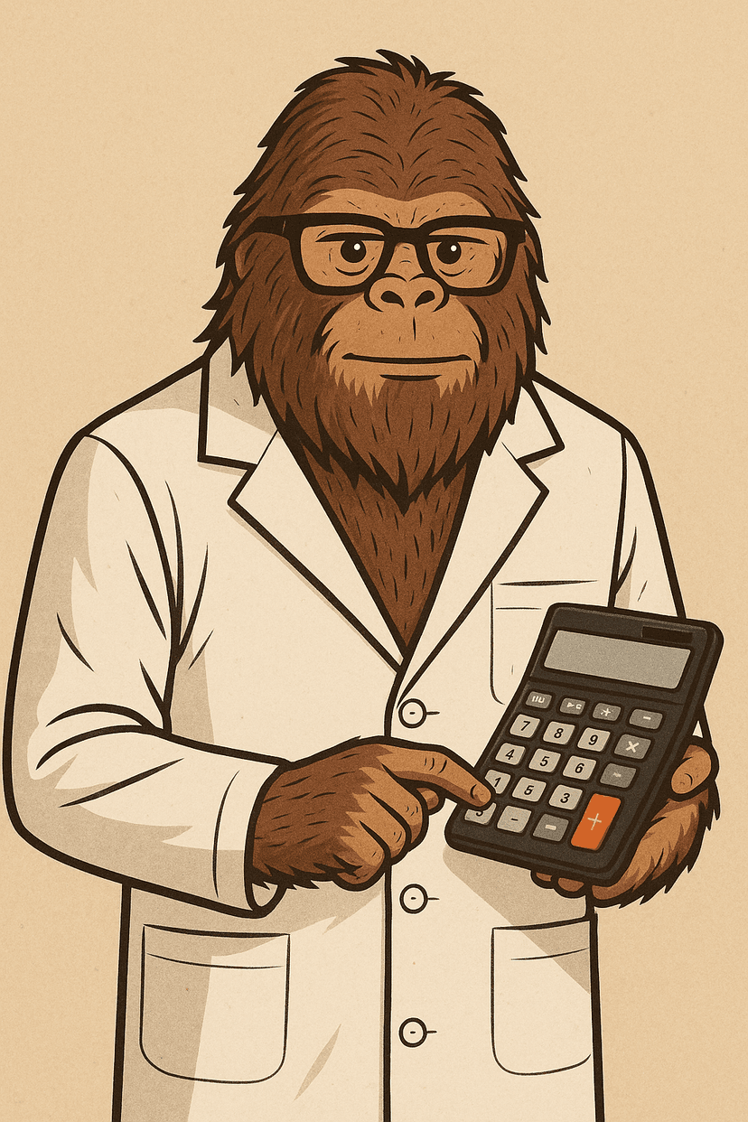 Sasquatch reading the Bible